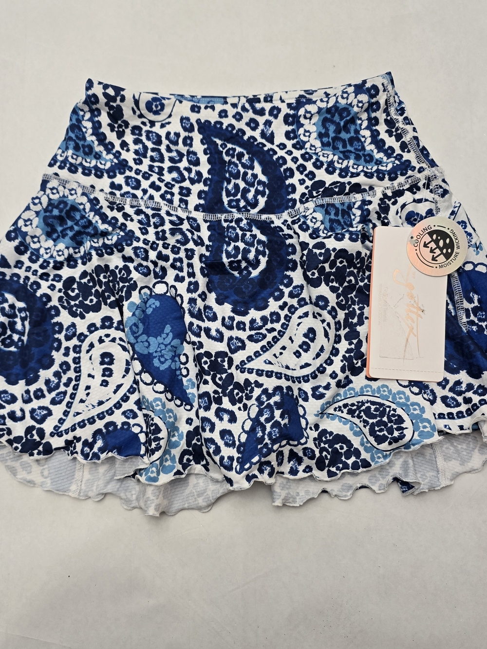Gottex Blue Paisley Skort